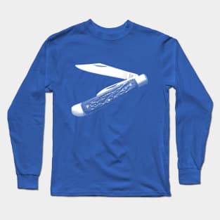 Hey Jack - What's Happening? Retro Jack Knife Ghost Image. Long Sleeve T-Shirt